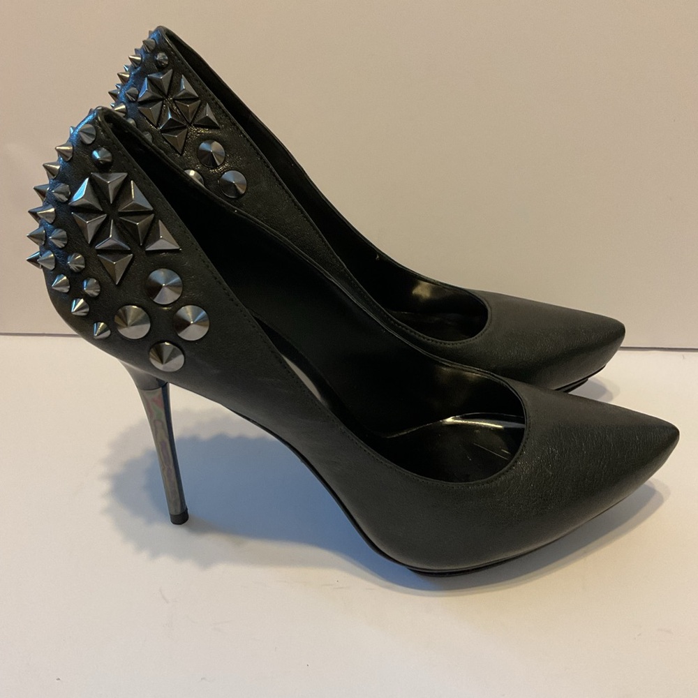 Rock & Republic Studded & Stiletto 4.5” Heel Trasher Punk Rock lndie Sleeze Sz 9